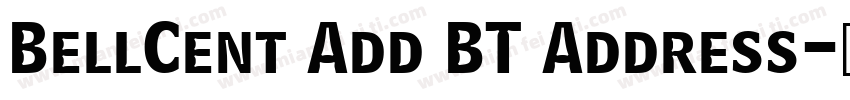 BellCent Add BT Address字体转换
